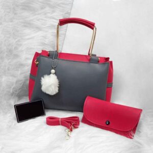 Grey 2-Piece Shoulder Bag Set – Sleek & Sophisticated