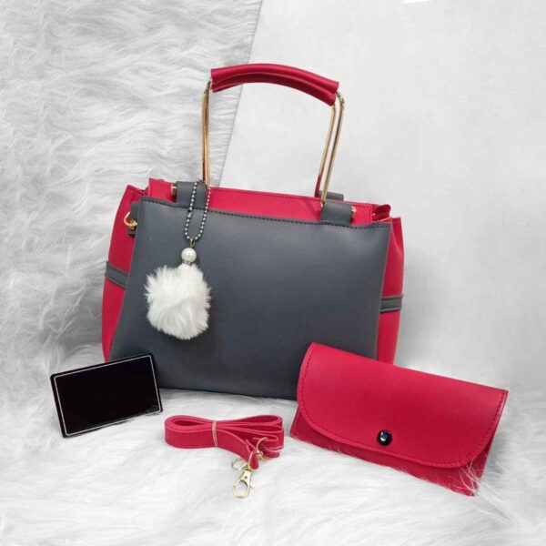 Grey 2-Piece Shoulder Bag Set – Sleek & Sophisticated