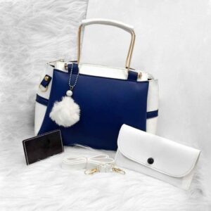 Blue White 2-Piece Shoulder Bag Set – Cool, Calm & Everyday Chic