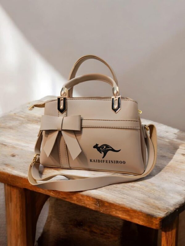 Elegant PU Leather Top Handle Bag – Compact Style for Everyday Use - Image 3