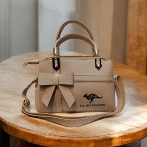 Elegant PU Leather Top Handle Bag – Compact Style for Everyday Use